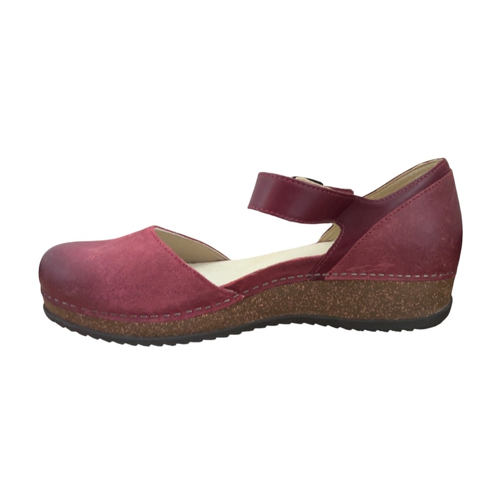 Dansko Mae Red Burnished Suede Mary Jane SZ: 42 EU 11.5-12 US NWOB - Picture 9 of 12